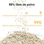 La arena para gatos se aglomera en segundos Arena para gatos vegetal Arena para gatos desodorizada, sin polvo y sin mezcla Suministros para mascotas fáciles de almacenar - 1 bolsa Varios sabores