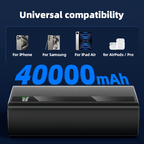 Power bank para carga durante viajes y uso diario | 40000mAh y 22.5W