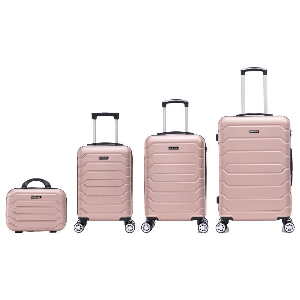 Conjunto de Maletas de Viaje Elegantes: Carcasa Ligera de ABS, Cerradura Numérica, 4 Ruedas Giratorias 360, Asa Telescpica de Aluminio Aleado Juego de Maletas Set Trolley Maleta Cabina ( 6999 8001 8002 )