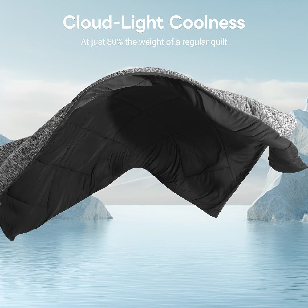 1 edredón Elegear de tamaño estándar, edredón refrescante con fibra de enfriamiento Q-Max > 0.45 Arc-Chill, manta fresca de verano para dormir para personas que sudan por la noche y que se sienten calientes (100*150, 150*200, 200*220, 274*229)