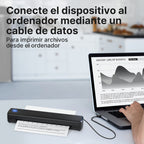 Impresora portátil sin tinta D810B, impresora inalámbrica de viaje, máquina térmica para tatuajes, compatible con papel térmico A4 y carta estadounidense, compatible con teléfonos móviles y portátiles, adecuada para negocios, viajes, oficina y hogar