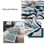 Manta franela de sherpa para Sofá y Cama, Gruesa y Suave, 100% Poliéster - Variedad de Tamaño y Colores - Apto para Todo el Año - Mantenimiento Fácil