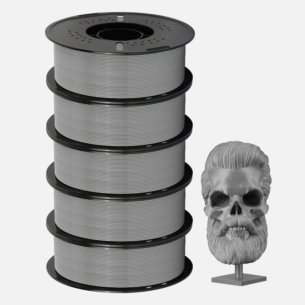 Filamento PETG 1.75mm 11Lbs 2.2LBS (1Kg)/Carrete de Alta Precisión Buena Resistencia al Impacto Filamento para Impresora 3D Negro Blanco Gris Materiales para Impresora 3D