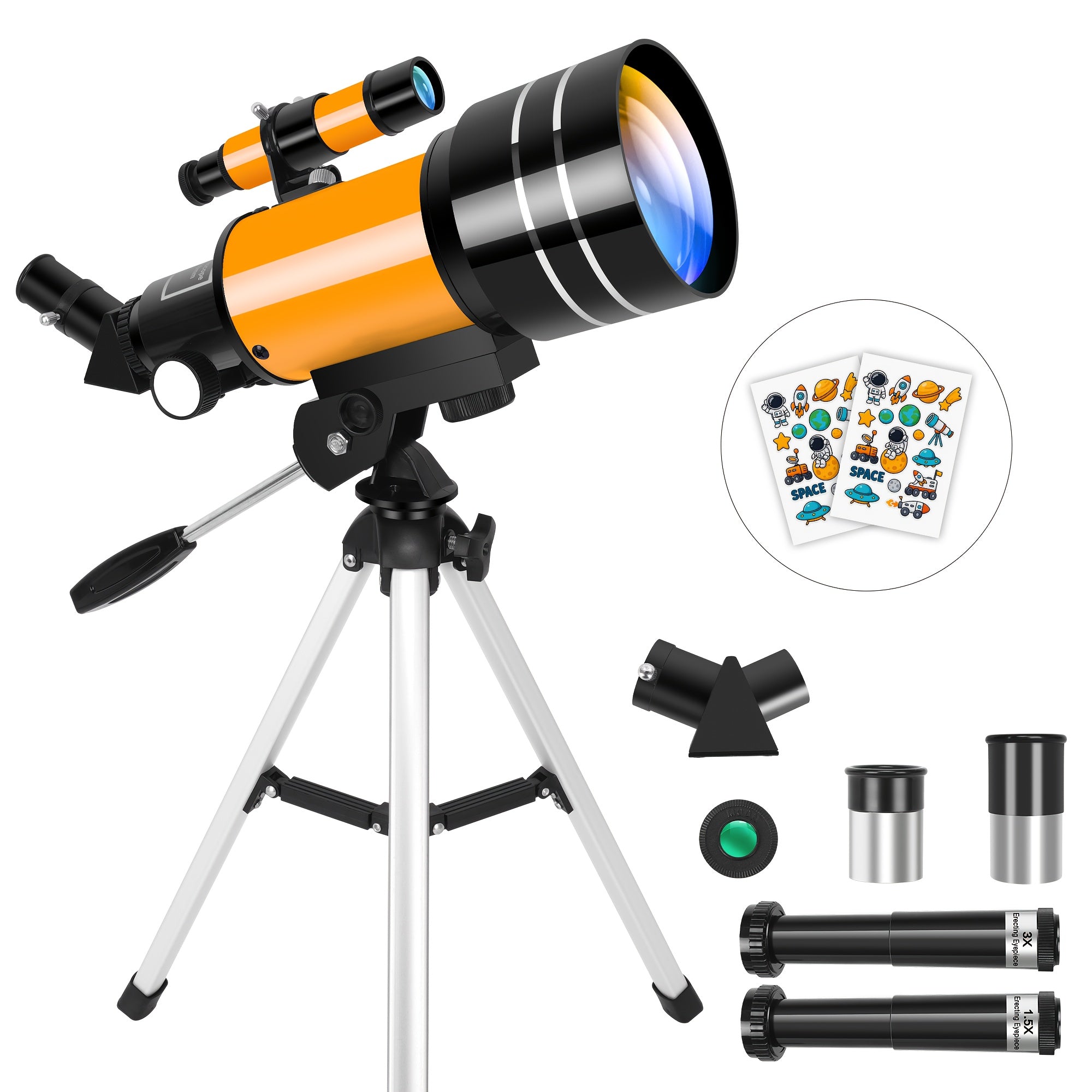 Telescopio astronómico para principiantes para principiantes | Observación lunar educación y camping