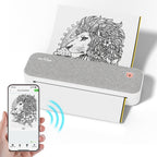 Peripage A40, Mini Impresora, Impresora Térmica Portátil, Soporta 20.98cm X 29.69cm Carta US, Impresora Móvil Inalámbrica Sin Tinta para Viajes, Compatible con Android e iOS, Imprime Docs, Papel de Tatuaje