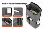 Mochila de viaje de moda para mujer y hombre, mochila escolar universitaria ligera con parte superior enrollable, con cremallera antirrobo, mochila sencilla de día para deportes y viajes al aire libre