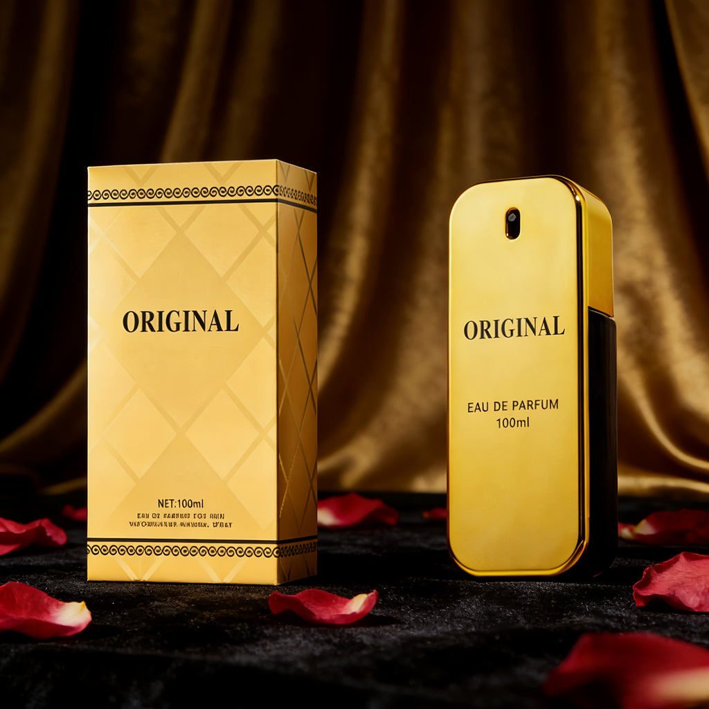 ORIGINAL Eau De Parfum 100ml - Fragancia Noble de Ámbar y Madera, Esencia Atemporal con Bergamota, Rosa y Sándalo, Perfume de Lujo en Botella Minimalista