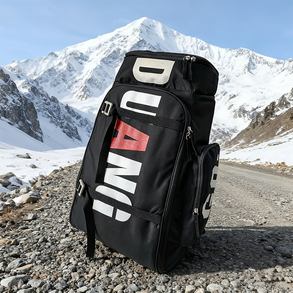 Mochila de Viaje de Gran Capacidad para Hombre y Mujer - Separación Húmedo/Seco Multicompartimento, Tela Duradera y Correas Ajustables - Perfecta para Senderismo, Esquí, Skateboarding, Entrenamiento Físico, Aventuras al Aire Libre