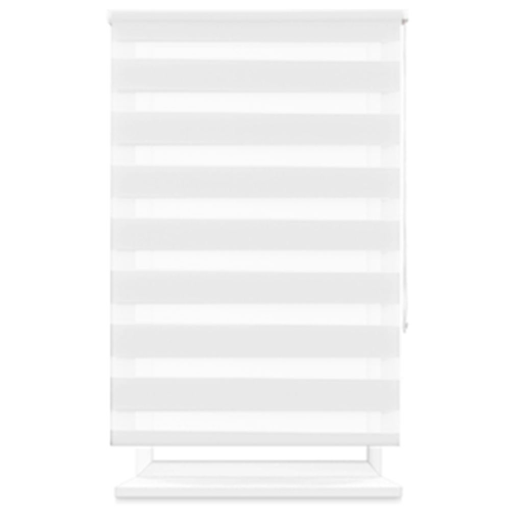 Estor enrollable de día y noche de doble capa, sin taladro, fácil instalación, resistente y duradero