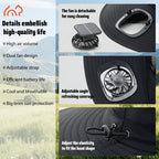 Sombrero abanico con protección solar UPF y sistema de enfriamiento USB, ala ancha para exteriores, apto para pesca, senderismo, escalada, con batería para uso prolongado en clima caluroso