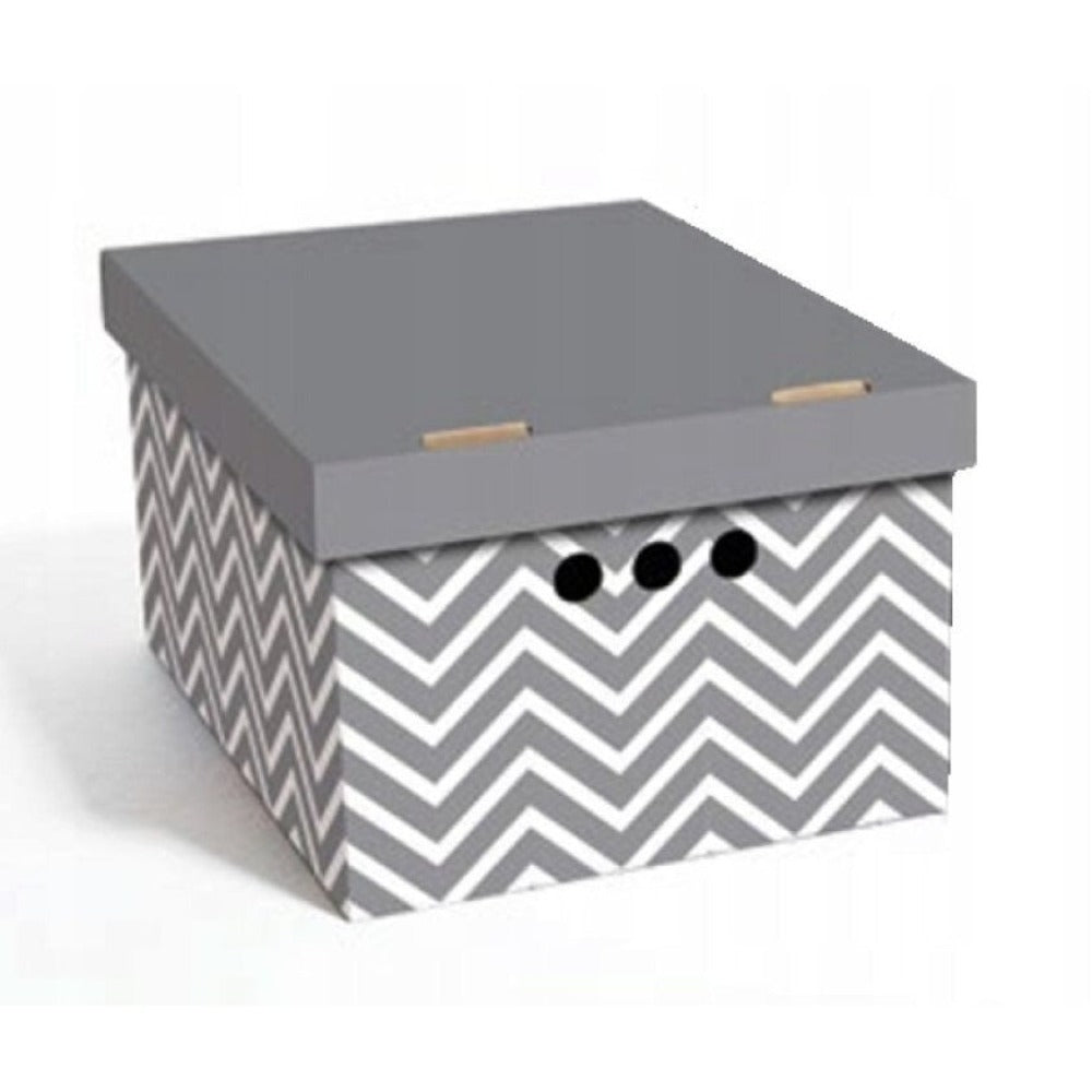 Caja de almacenamiento decorativa de cartón, 1 pieza, con estampado, para ropa, artículos pequeños, documentos, ideal para hogar, oficina o armario, dimensiones: 35x26.3x18.6 cm