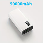 Batería externa | Batería Externa Portátil de Gran Capacidad 50000Mah con Interfases Tipo-C/Usb/Micro, Pantalla LED, Carga Rápida PD22.5W