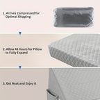 Almohada de cama | Almohada Cura para Cama, Relleno para Espacio de Cama, Almohadas Triangulares, Cierres de Cabecero, Reposacabezas para Dormir