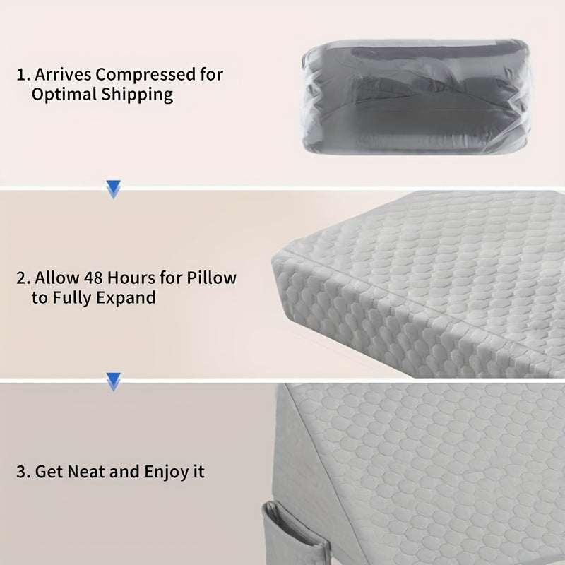 Almohada de cama | Almohada Cura para Cama, Relleno para Espacio de Cama, Almohadas Triangulares, Cierres de Cabecero, Reposacabezas para Dormir