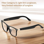 Gafas de audio inteligentes multifuncionales con tecnología de onda sonora incorporada, altavoz lineal, compatibles con llamadas inalámbricas, contestar llamadas, rechazar llamadas, escuchar música con gafas, control de fotos, batería grande de 85mAh*2, b