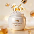 Crema Facial de Leche de Camello y Cactus | Nutrición Duradera, Reafirmante, Hidratante Adecuada para Piel Seca, Sensible y Mate | Contiene Aloe Vera, Retinol, Porcelana, Escualano de Origen Vegetal