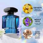 Colonia de feromonas para hombre, 1 botella, perfume de verano para hombre, con vainilla, pachulí y flor de azahar, enmascara el sudor corporal y los olores desagradables. Adecuada para eventos formales, colonia para el Día del Padre, regalo de Navidad, 3