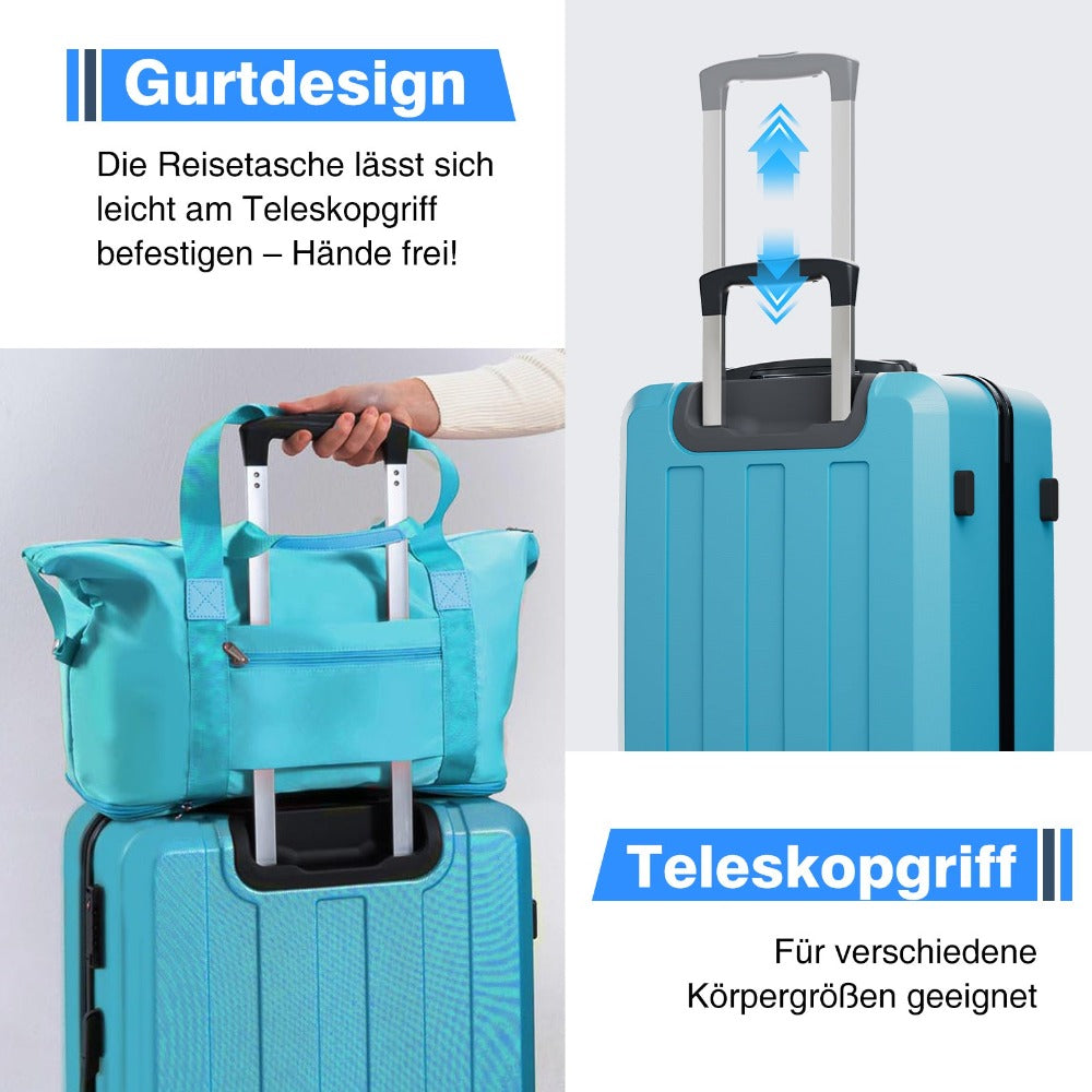 Juego de 5 piezas de equipaje, juego de viaje para trolley de negocios y viajes, cerradura TSA, ruedas de 360°