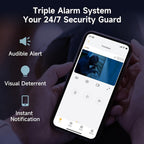 Cámara de Seguridad Inalámbrica Solar Arenti para Exteriores, Resolución de Video 3MP FHD, Batería de 5200mAh, CCTV para Seguridad del Hogar, Visión Nocturna a Color 1296P, Audio Bidireccional, Almacenamiento en Nube/SD, Sin Cuota Mensual, Detección de Mo