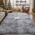 1pc alfombra de felpa suave, alfombra antideslizante, alfombra para cabecera, tapete tie dye para sala, decoración del hogar, colchoneta para mascotas, alfombra para dormitorio o sala, ideal para decoración navideña y Halloween