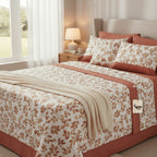 Juego de Sábanas 3 Piezas Estampadas Microfibra – Sábana Bajera Ajustable + Sábana Encimera + Funda Almohada, Suave y Antiárrugas, Cama 90 105 135 150 180, Poliéster microfibra