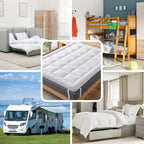 Cubrecolchón Mr.Tree de 10 CM, Ultra Suave y Transpirable para un Comodidad de Sueño Durante Todo el Año, Fácil de Cuidar, Lavable a Máquina, Accesorio de Ropa de Cama Hipoalergénico