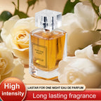 Perfume amaderado para hombre de 50 ml, cedro y pachulí, color ámbar, frasco de cristal exquisito, perfume de larga duración, para realzar el ambiente, adecuado para citas y fiestas, un regalo de festividades para tu novio