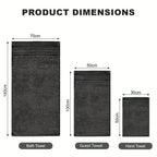 Paquete de 2 Toallas 100% Algodón 550gsm Extra Suaves, Super Absorbentes y Secado Rápido – Paños para Manos, Baño o Invitados 30x50cm, 50x100cm, 70x140cm - 9 Colores Disponibles