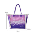 MEJORADA Bolso de Playa o piscina Grande - Diseño Verano, Ligera y Espaciosa (55x35x20 cm), TOTE BAG, Disponible en 6 Colores, Ideal para Viajes y Vacaciones