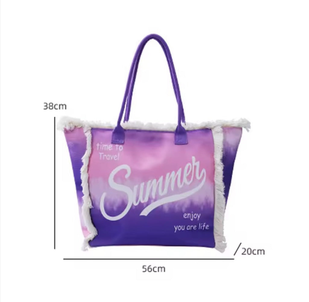 MEJORADA Bolso de Playa o piscina Grande - Diseño Verano, Ligera y Espaciosa (55x35x20 cm), TOTE BAG, Disponible en 6 Colores, Ideal para Viajes y Vacaciones