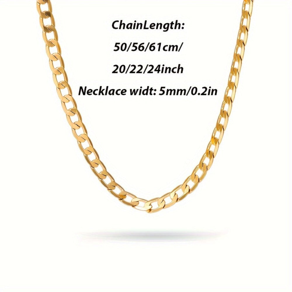 Collar de Cadena Cubana de Plata 925, Gramaje 15.5G/18.5G/20.6G, Contenido Plateado 9.3G/11.1G/12.36G, Elegante y Fácil, Adecuado para Uso Diario, Viene con una Caja de Regalo Fina