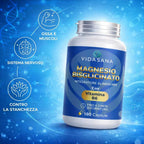 Bisglicinato de magnesio con vitamina B6 - Suplemento hecho en Italia - Complejo prémium