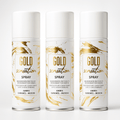 HOME PRO – Kit Profesional de Spray Desodorante para Telas, Sensación Dorada – Fragancia de Ámbar, Caramelo y Almizcle – Eliminador de Olores de Larga Duración, Aroma de Lujo – 3x150 ml – Hecho en Italia