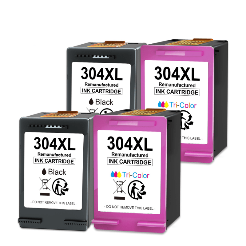 Cartuchos HP 304XL remanufacturados, negro y tricolor multipack