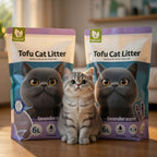 2X Arena Aglomerante para Gatos Arena de Tofu para Gatos sin Polvo Fácil de Aglomerar Controla los Olores se Lanza en el Inodoro