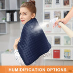 Almohadilla Térmica Extragrande - 6 Niveles de Calefacción, Hasta 140 °F, Apagado Automático a las 2 Horas, 84 cm x 43 cm x 60 cm x 30 cm, Portátil - Franela Suave, Lavable a Máquina, Almohadillas Térmicas para Cuello, Hombros, Rodillas, Piernas, Regalo p