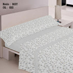 Juego de Sábanas Estampadas Para Cama 90,Cama 105,Cama 135,Cama 150 ,Juego de Cama Confortable de Tacto Suave 3Piezas(1Funda de Almohada 1Sábana Encimera 1Bajera Ajustable)