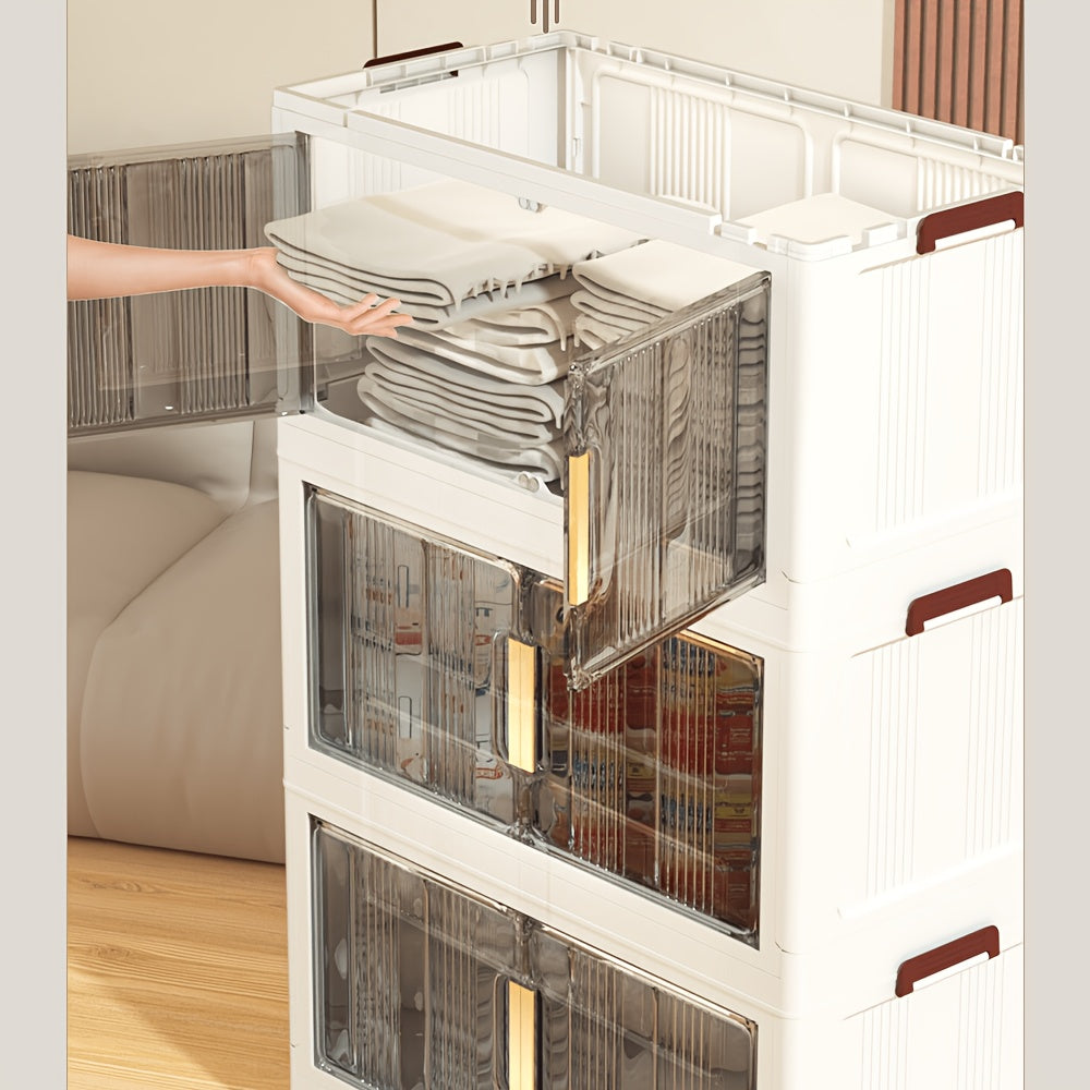 Armario plegable de almacenamiento con ruedas 88 cm plegable | Oficina, cocina y dormitorio