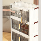 Armario plegable de almacenamiento con ruedas 88 cm plegable | Oficina, cocina y dormitorio