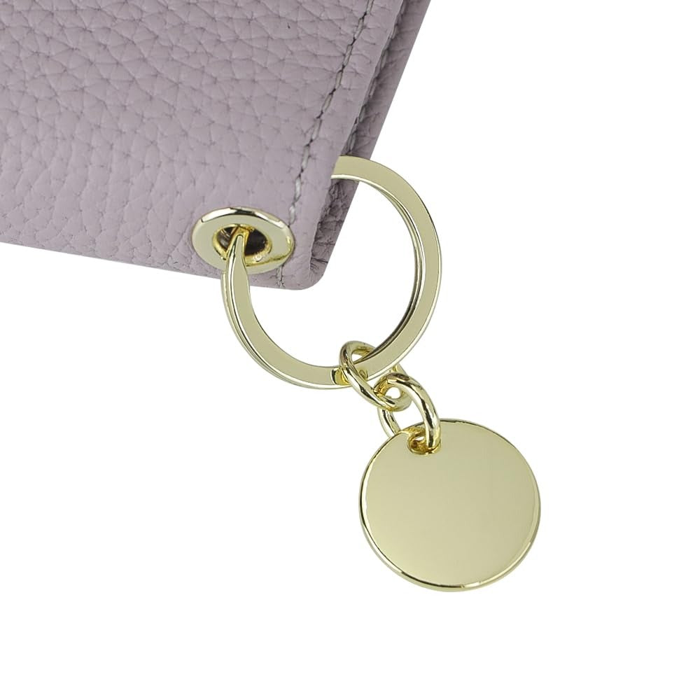 Royal Bagger Cartera Corta de Cuero Auténtico de Vaca para Mujer, Monedero con Bloqueo RFID, Múltiples Ranuras para Tarjetas y Llavero 2443