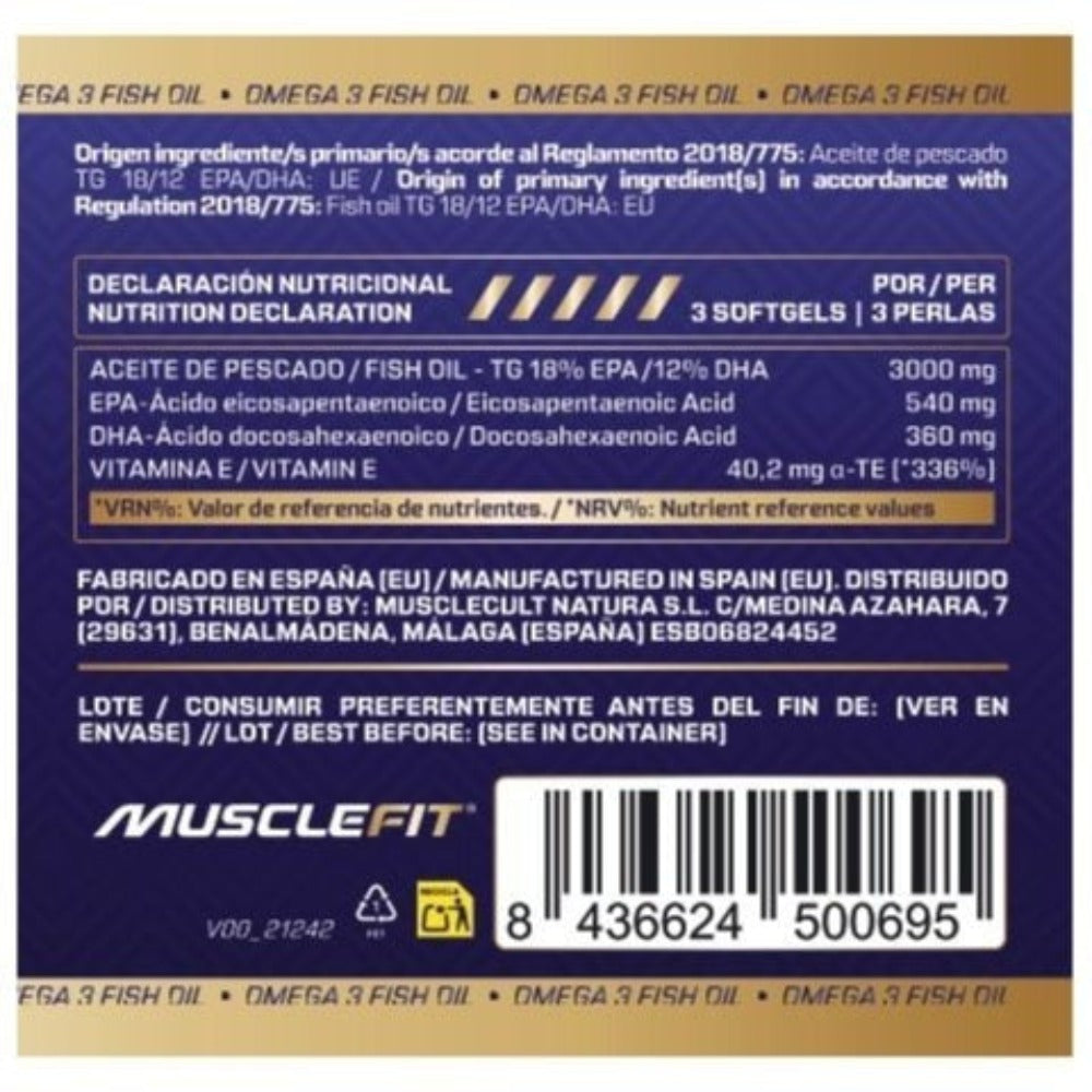 Pack Multivitaminas 60 cáps + Omega 3 90 cáps - MUSCLEFIT