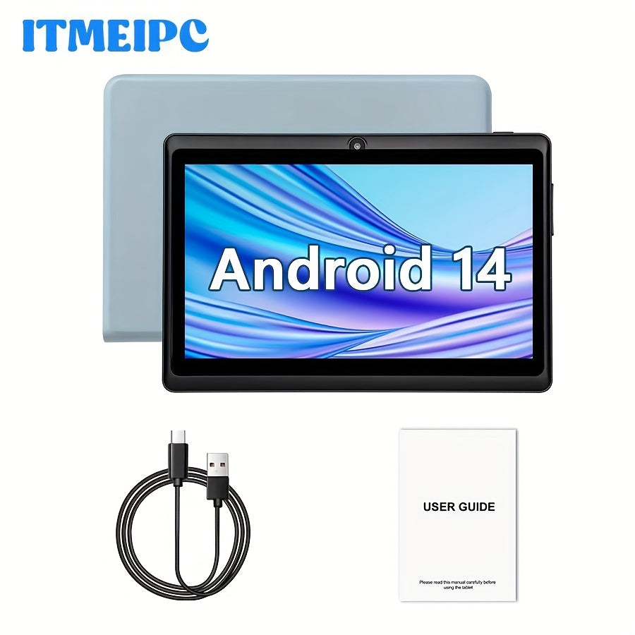Tablet Android de 7 pulgadas para estudio entretenimiento y viajes | diseño funcional