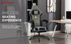 Silla de Oficina Ergonómica SYMINO, Ajustable, Cómoda, Cojín de Látex, Adecuada para Uso en Oficina, Reduce la Fatiga Durante el Sentado Prolongado, Altura Ajustable