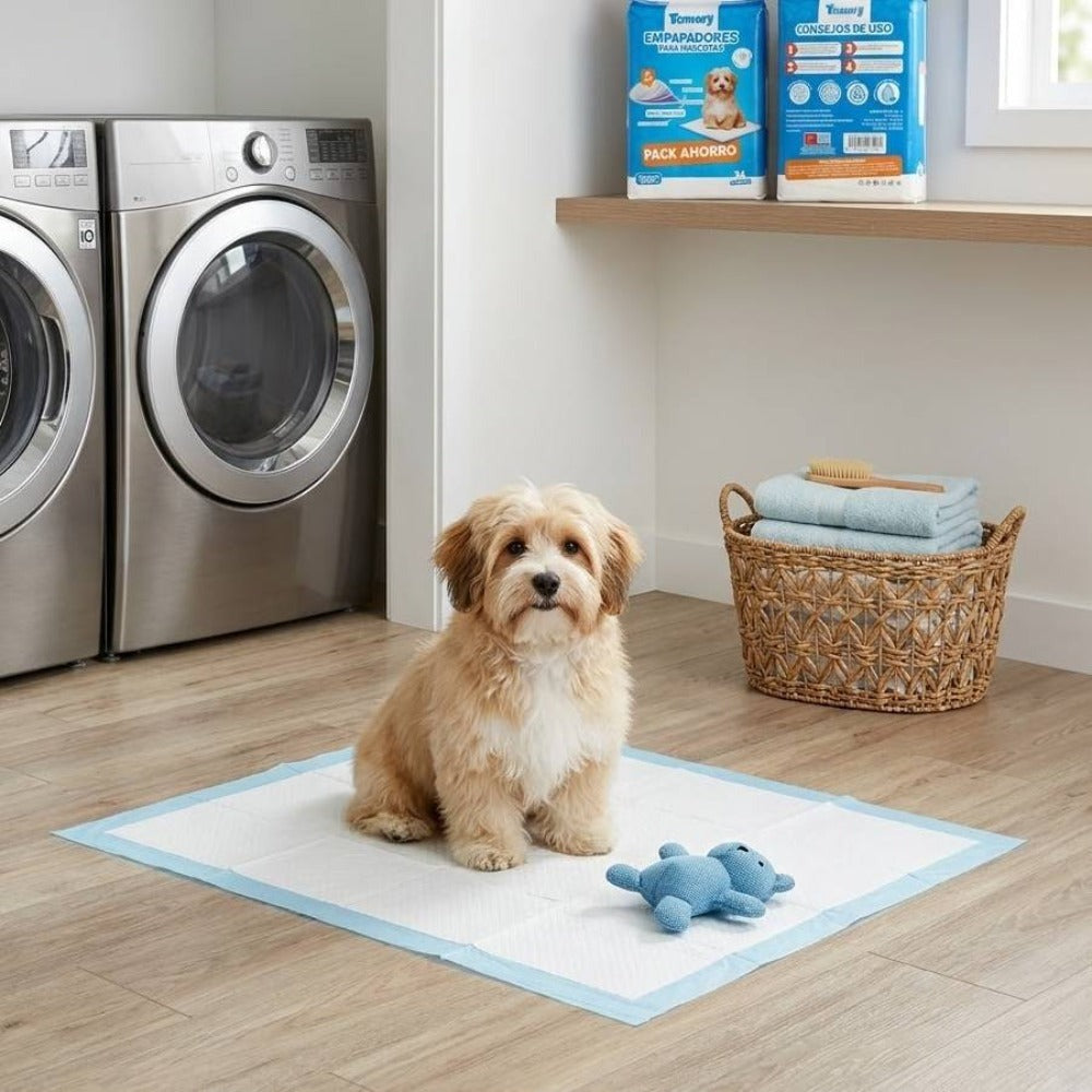 80 unidades de Empapadores para Mascotas | Empapadores para Entrenamiento de Perros y Cachorros | Absorción Rápida | Diseño Antifugas | Adecuados para Entrenamiento en Interiores o Uso en Exteriores | Tamaños: 40×50CM, 60×60CM, 60×90CM | Adecuados para Ma