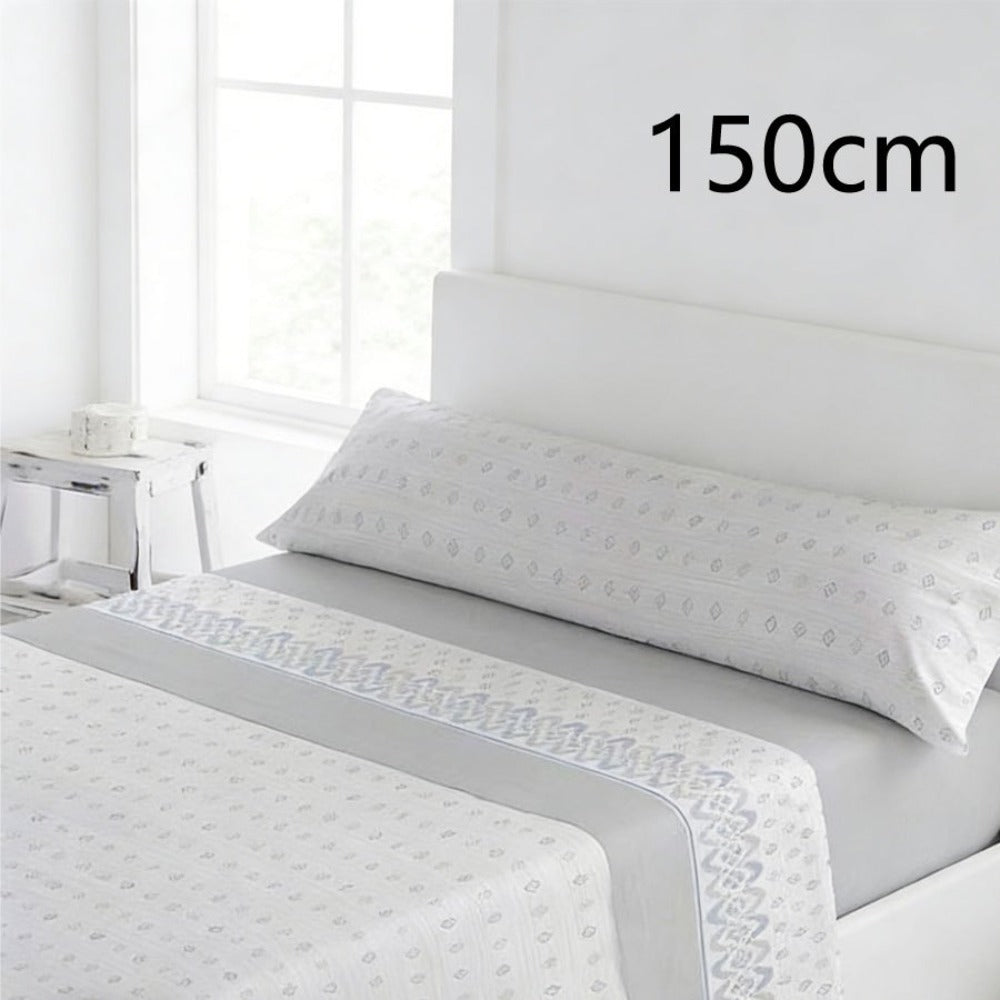 Juego de ropa de cama (Sábana ajustable, Cubrecama, Funda de almohada) | Juego de sábanas estampadas de 3 piezas | Primavera/Verano | Múltiples estilos | Tejido suave | 180cm - Múltiples tamaños disponibles