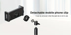 Soporte de Micrófono Profesional Aokeo con Trípode Ajustable, Soporte para Tableta y Bolsa de Transporte - Construcción de Hierro Negro, Conector XLR, Ideal para Actuaciones, Canto y Discursos, Equipo de Audio Profesional | Soporte de Micrófono Ajustable