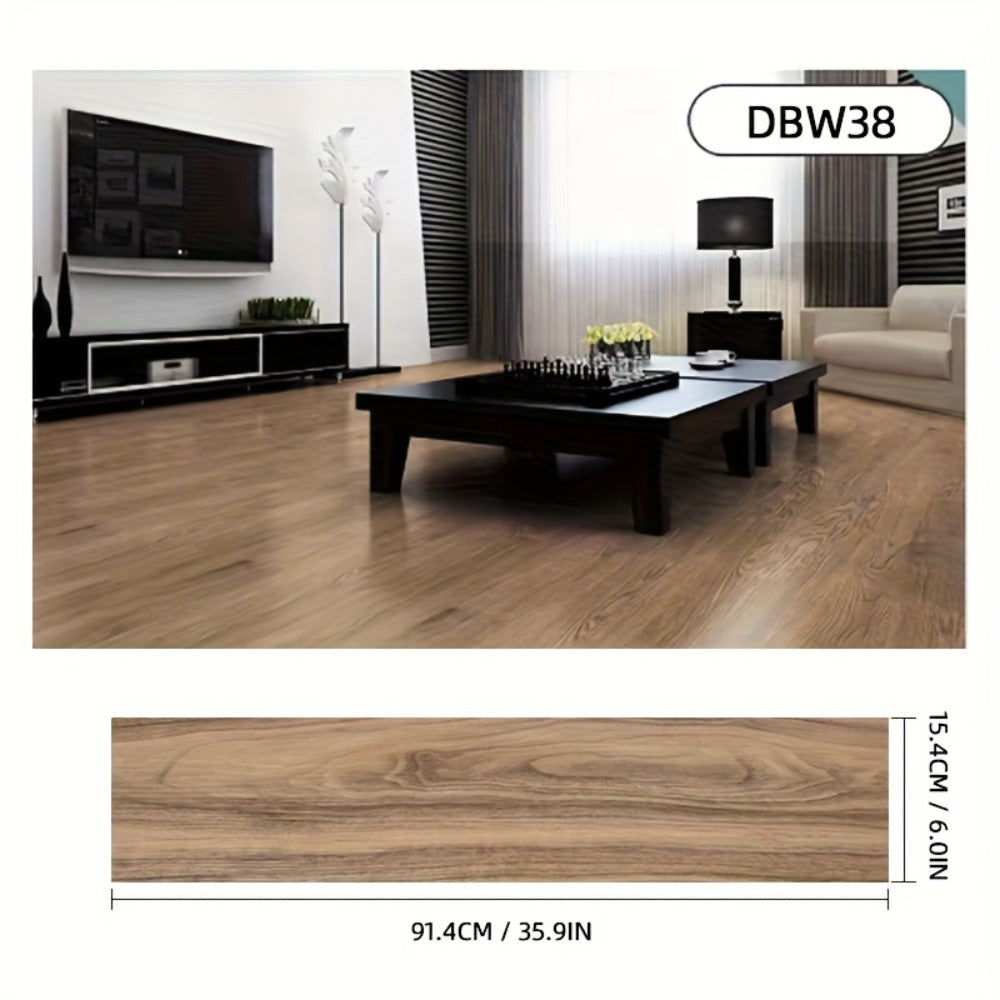 Pack de baldosas de vinilo para suelo 36 piezas 91.4 cm | Para cocina, baño y sala