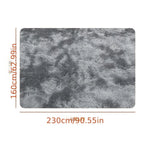 1 pieza de alfombra peluda gruesa y grande de 230 x 160 cm para sala de estar, dormitorio, pasillo o como pasillo de entrada