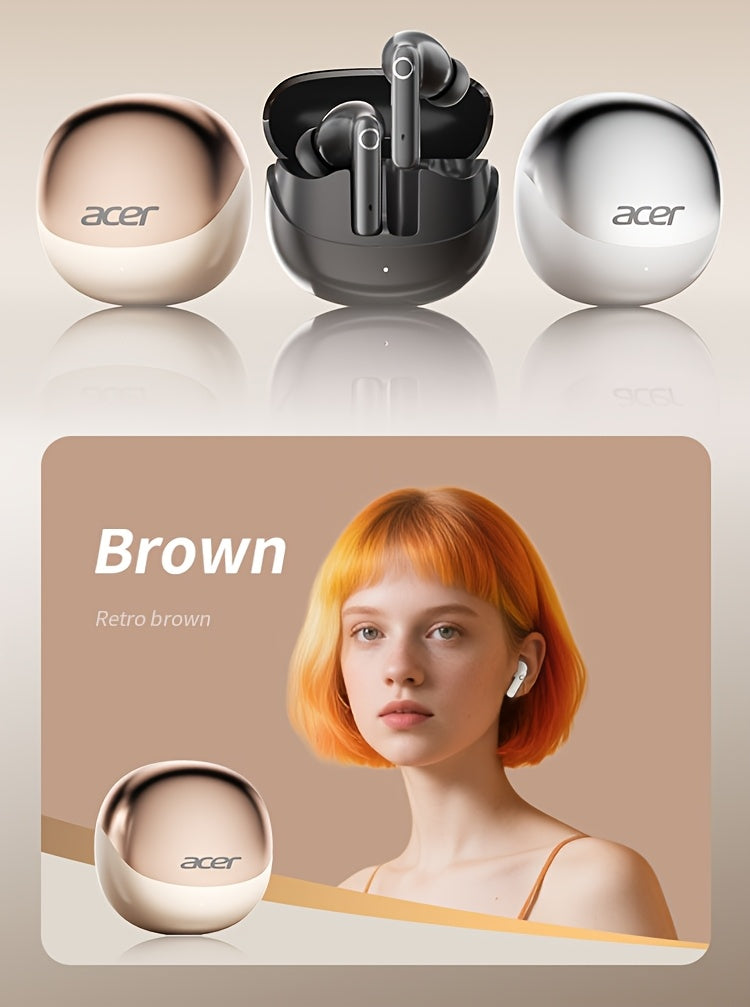 Auriculares Bluetooth | Auriculares inalámbricos Acer OHR546, estéreo, graves profundos, baja latencia en llamadas, uso cómodo (estudio
