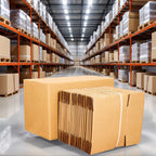 Caja de cartón marrón ondulado (Pack de 12-20 unidades) – 5 tamaños disponibles – Embalaje resistente para envíos y mudanzas – Fabricado en España